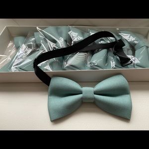 Teal adult bow tie blue/green
